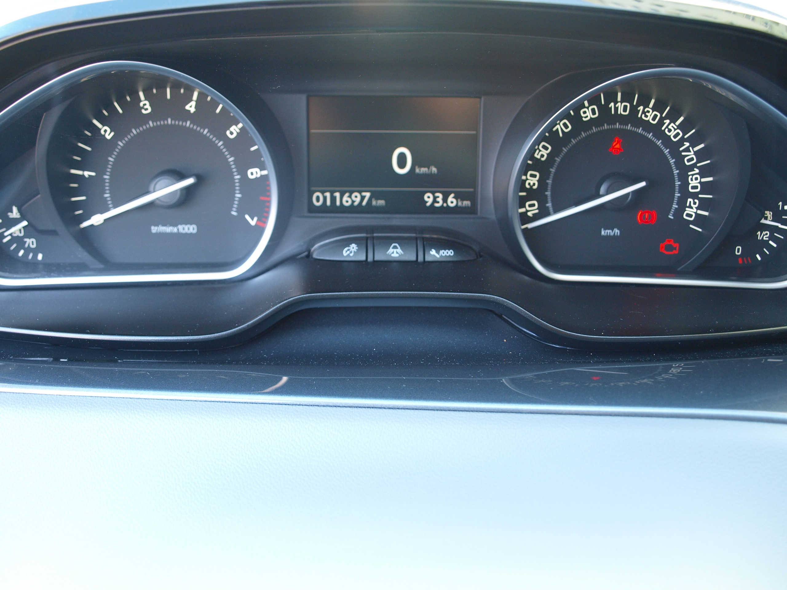 Peugeot 208 zegary